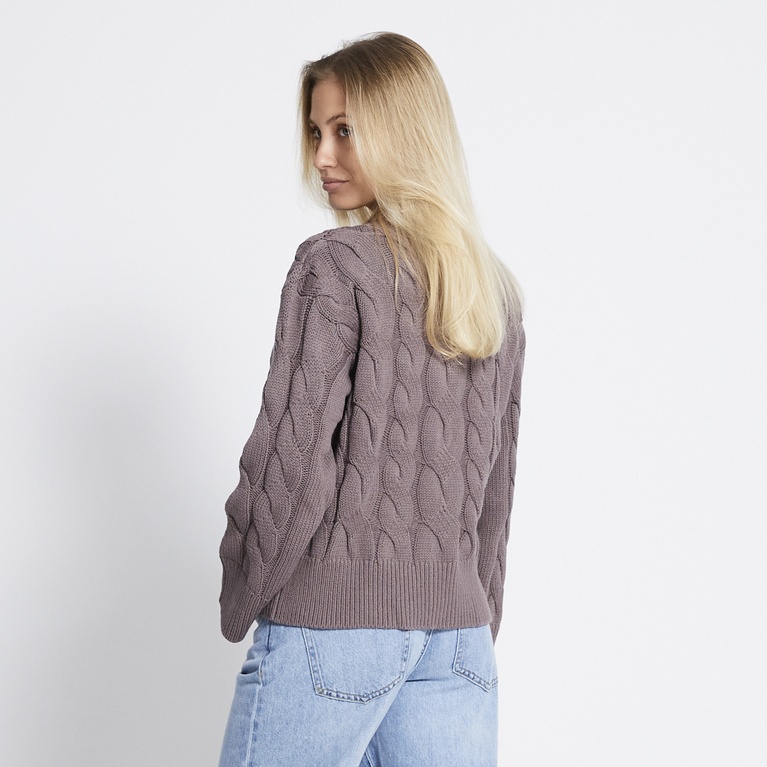 Cable knit cardigan "Viveka"